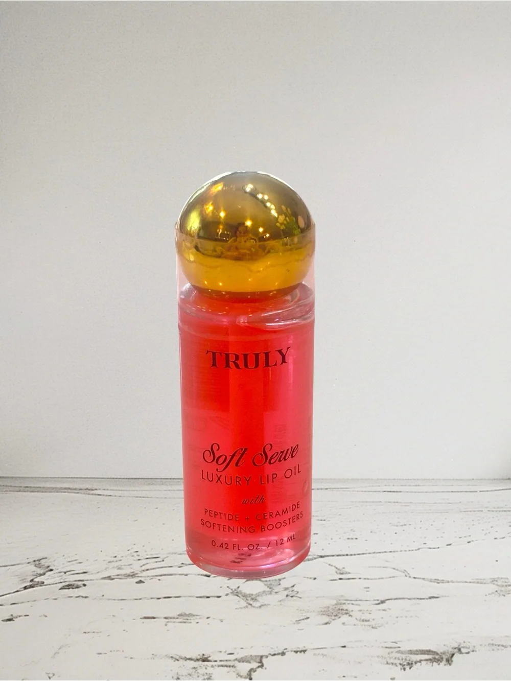 Truly Soft Serve Lip Oil NWT Hydrating Gloss Peptide Ceramide Pink Tint Vegan